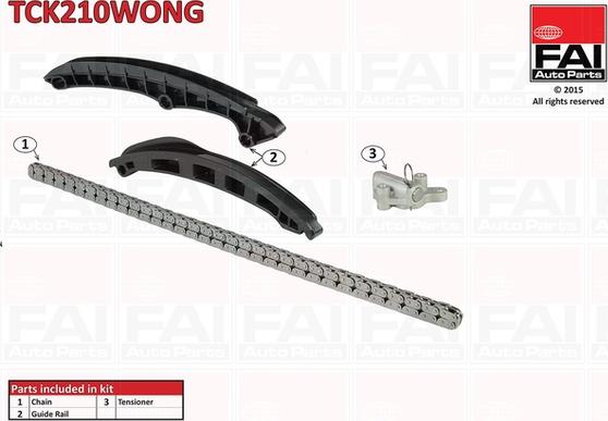 FAI AutoParts TCK210WONG - Sadales vārpstas piedziņas ķēdes komplekts ps1.lv