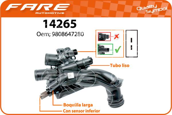 FARE SA 14265 - Termostats, Dzesēšanas šķidrums ps1.lv