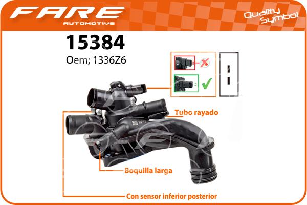 FARE SA 15384 - Termostats, Dzesēšanas šķidrums ps1.lv