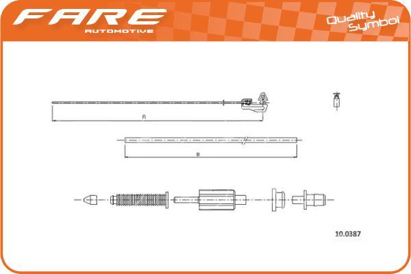 FARE SA 25929 - Akseleratora trose ps1.lv