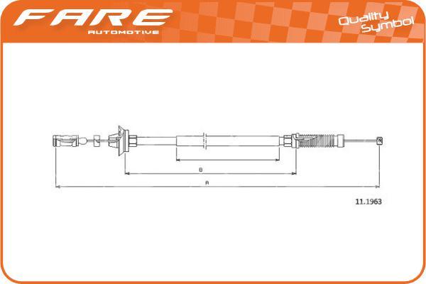 FARE SA 25544 - Akseleratora trose ps1.lv