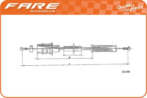 FARE SA 25536 - Akseleratora trose ps1.lv