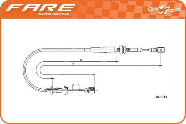 FARE SA 26013 - Akseleratora trose ps1.lv