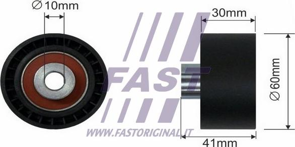 Fast FT44087 - Spriegotājrullītis, Gāzu sadales mehānisma piedziņas siksna ps1.lv