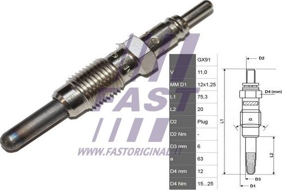 Fast FT82728 - Kvēlsvece ps1.lv