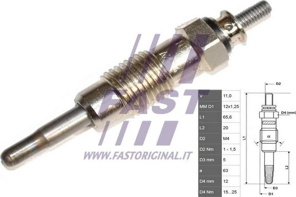 Fast FT82722 - Kvēlsvece ps1.lv