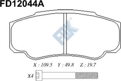 TOMEX brakes 12-46 - Bremžu uzliku kompl., Disku bremzes ps1.lv