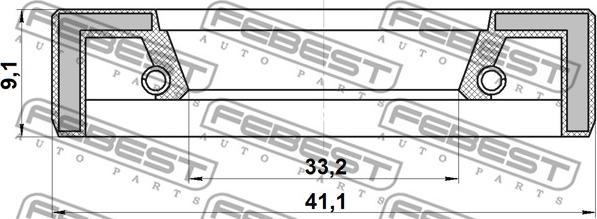 Febest 95FAY-35410609X - Blīvgredzens, Riteņa rumba ps1.lv