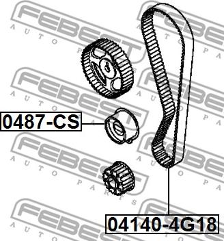 Febest 04140-4G18 - Zobsiksna ps1.lv