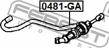 Febest 0481-GA - Galvenais cilindrs, Sajūgs ps1.lv