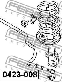 Febest 0423-008 - Stiepnis / Atsaite, Stabilizators ps1.lv