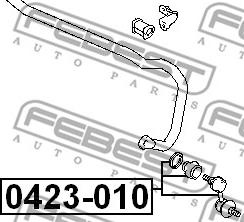 Febest 0423-010 - Stiepnis / Atsaite, Stabilizators ps1.lv