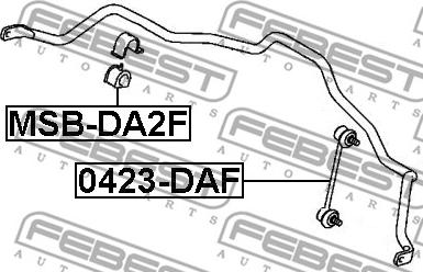 Febest 0423-DAF - Stiepnis / Atsaite, Stabilizators ps1.lv