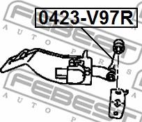 Febest 0423-V97R - Stiepnis / Atsaite, Stabilizators ps1.lv