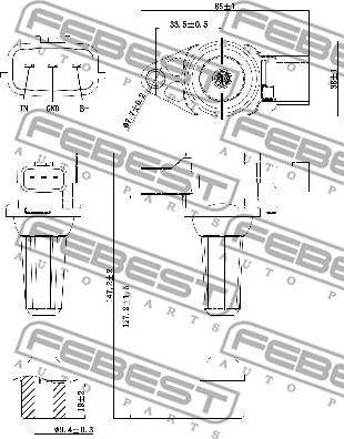 Febest 05640-001 - Aizdedzes spole ps1.lv