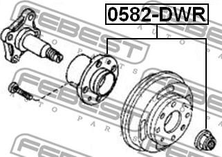 Febest 0582-DWR - Riteņa rumba ps1.lv