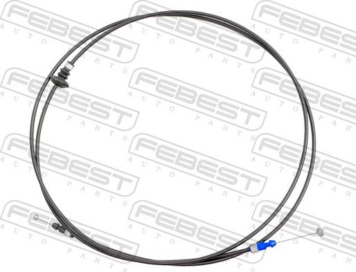 Febest 0199HCASV40 - Motora pārsega slēdzenes trose ps1.lv