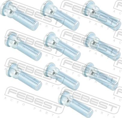 Febest 0184001PCS10 - Riteņa stiprināšanas skrūve ps1.lv