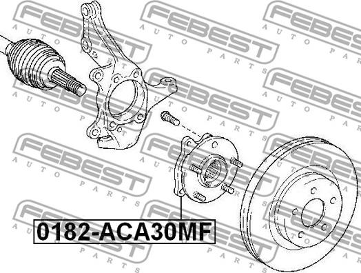 Febest 0182-ACA30MF - Riteņa rumba ps1.lv