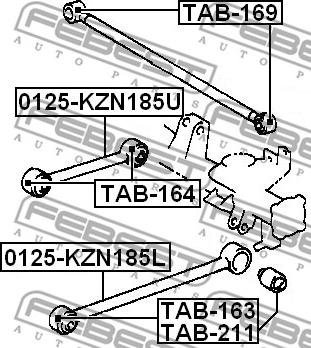 Febest TAB-164 - Piekare, Šķērssvira ps1.lv