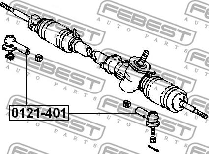 Febest 0121-401 - Stūres šķērsstiepņa uzgalis ps1.lv