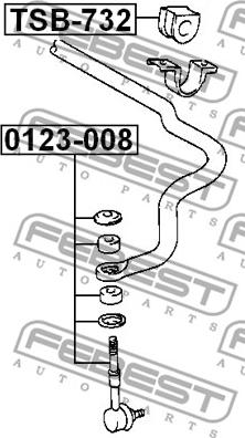 Febest 0123-008 - Stiepnis / Atsaite, Stabilizators ps1.lv