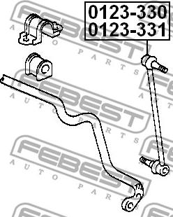 Febest 0123-331 - Stiepnis / Atsaite, Stabilizators ps1.lv