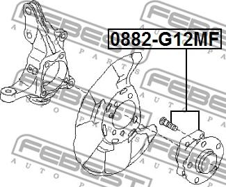 Febest 0882-G12MF - Riteņa rumba ps1.lv