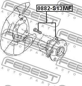 Febest 0882-S13MF - Riteņa rumba ps1.lv