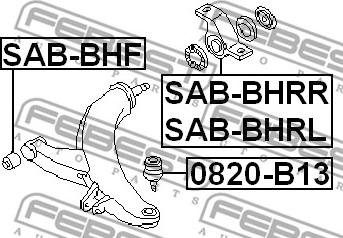 Febest SAB-BHRL - Piekare, Šķērssvira ps1.lv