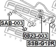 Febest 0823-003 - Stiepnis / Atsaite, Stabilizators ps1.lv