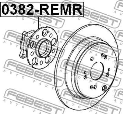 Febest 0382-REMR - Riteņa rumba ps1.lv