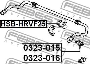 Febest 0323-015 - Stiepnis / Atsaite, Stabilizators ps1.lv