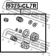 Febest 0375-CL7R - Remkomplekts, Bremžu suports ps1.lv