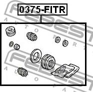 Febest 0375-FITR - Remkomplekts, Bremžu suports ps1.lv