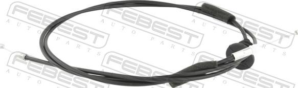 Febest 02101C11X - Motora pārsega slēdzenes trose ps1.lv