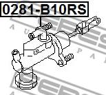 Febest 0281-B10RS - Galvenais cilindrs, Sajūgs ps1.lv