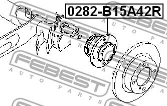 Febest 0282-B15A42R - Riteņa rumba ps1.lv