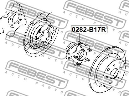 Febest 0282-B17R - Riteņa rumba ps1.lv