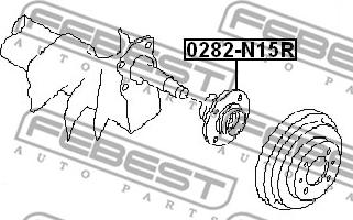 Febest 0282-N15R - Riteņa rumba ps1.lv