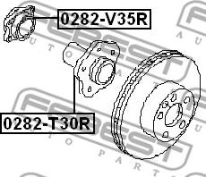 Febest 0282-V35R - Riteņa rumbas gultņa komplekts ps1.lv