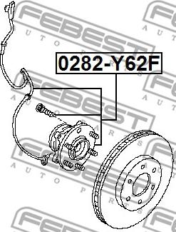 Febest 0282-Y62F - Riteņa rumba ps1.lv