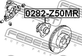 Febest 0282-Z50MR - Riteņa rumba ps1.lv