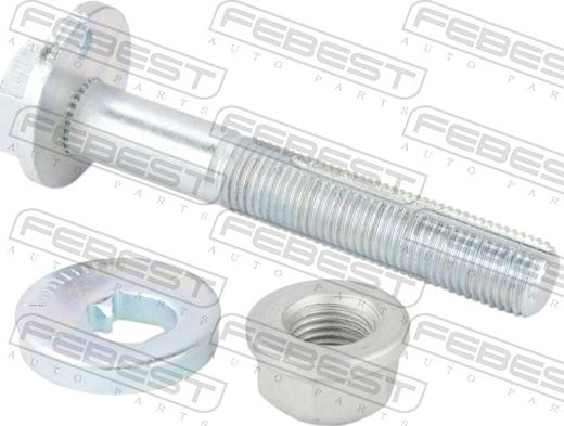 Febest 0229020KIT - Riteņu sagāzuma regulēšanas skrūve ps1.lv