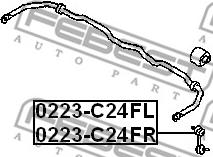 Febest 0223-C24FL - Stiepnis / Atsaite, Stabilizators ps1.lv