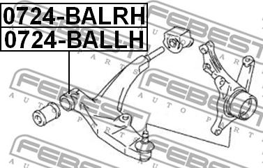 Febest 0724-BALRH - Neatkarīgās balstiekārtas svira, Riteņa piekare ps1.lv