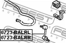 Febest 0723-BALRR - Stiepnis / Atsaite, Stabilizators ps1.lv