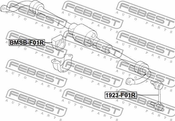 Febest 1923-F01R - Stiepnis / Atsaite, Stabilizators ps1.lv