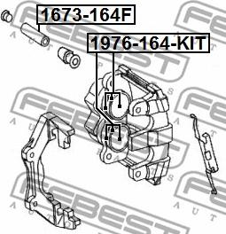 Febest 1976-164F-KIT - Remkomplekts, Bremžu suports ps1.lv