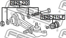 Febest 1629-220 - Riteņu sagāzuma regulēšanas skrūve ps1.lv